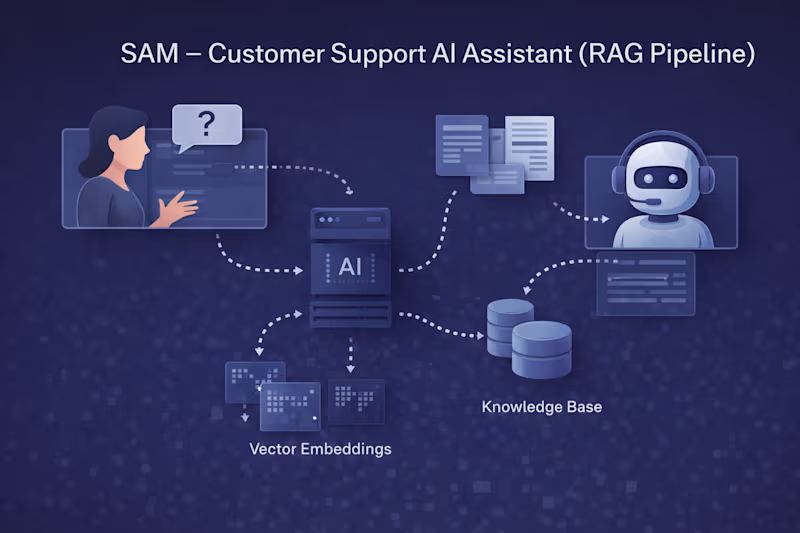 Cover image for Customer Support AI Assistant (RAG
