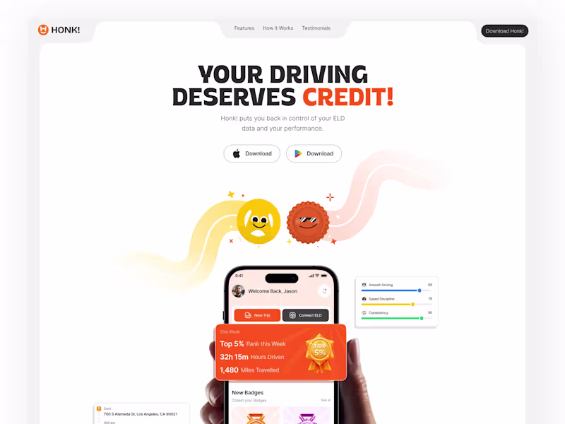 Cover image for Landing page for mobile app