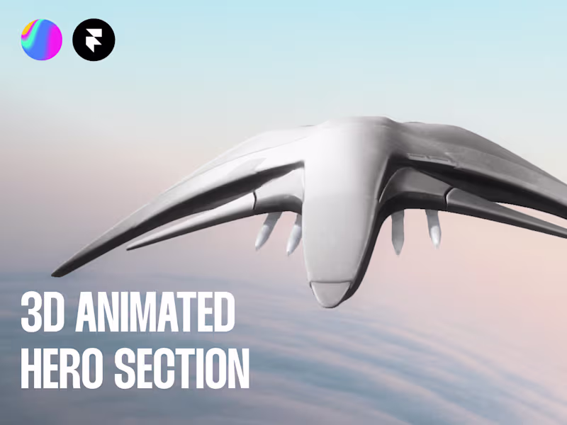 Cover image for 3D Jet Animation and Hero Section Integration