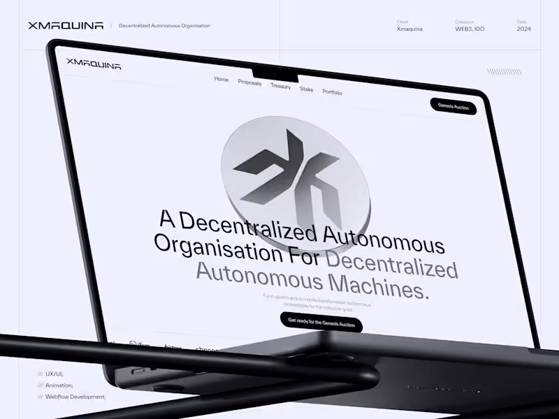 Cover image for Xmaquina — DAO Platform for Intelligent Machines