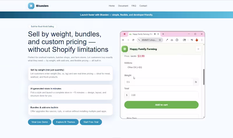 Cover image for A Shopify-like platform