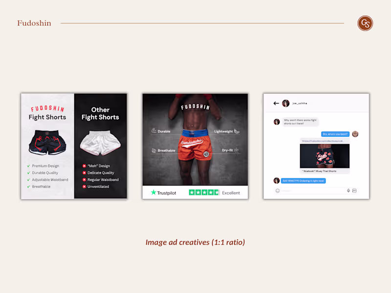 Cover image for 4-8x ROAS with High-converting ad Creatives for Fudoshin