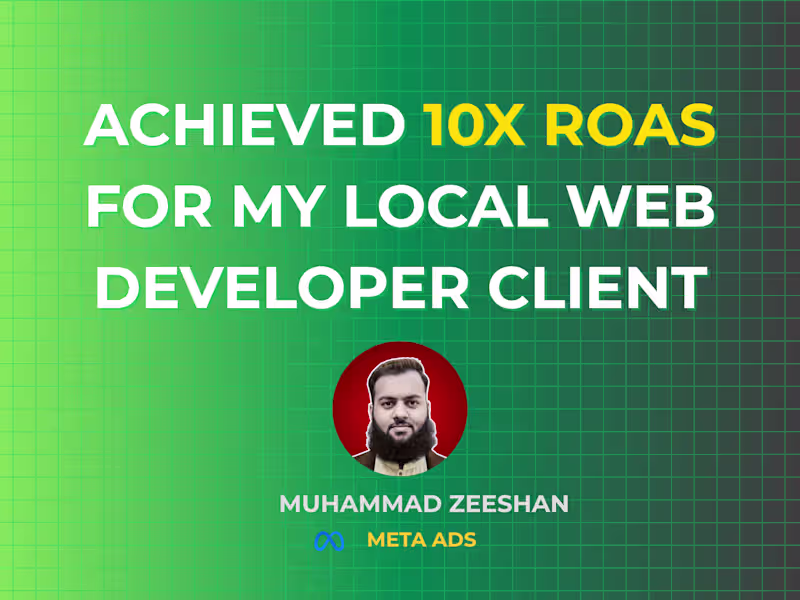 Cover image for 10X ROAS Meta Ads Campaign for Local Web Agency