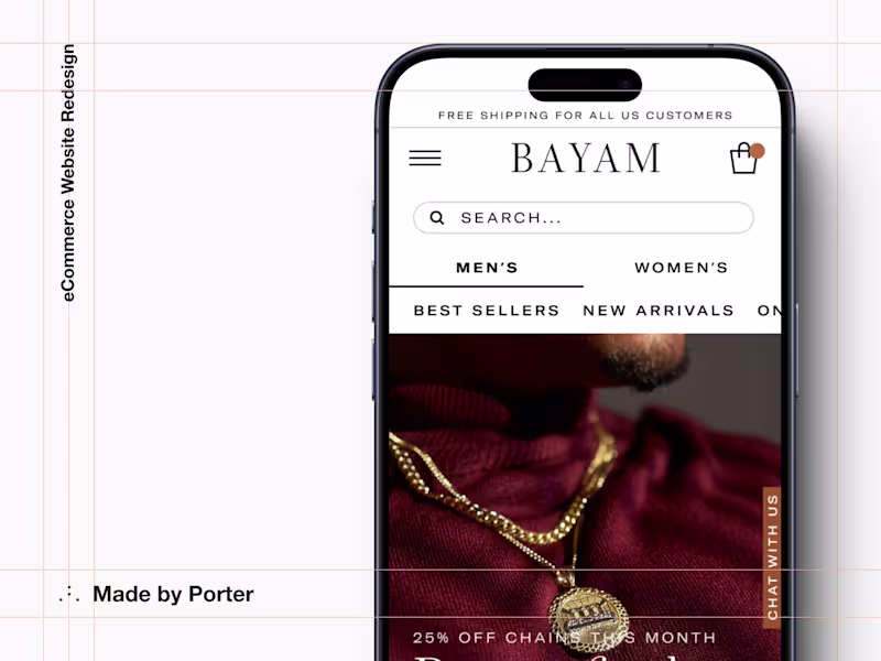 Cover image for eCommerce Website Redesign