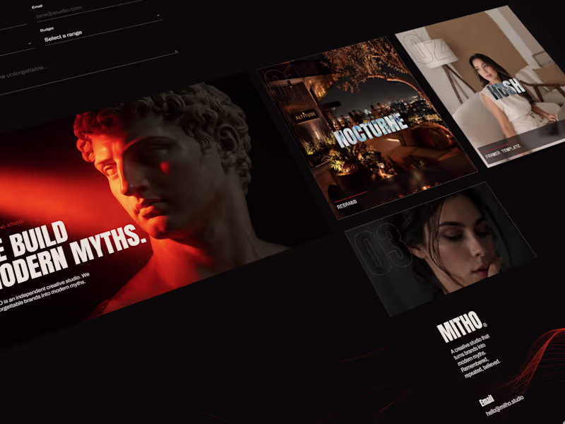 Cover image for Mitho — Free Framer Template for Creative Agencies