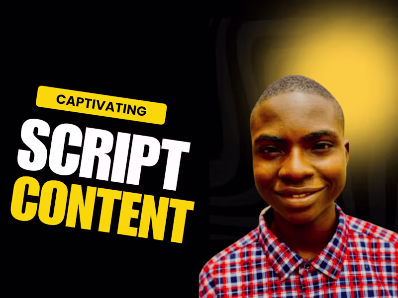 Cover image for Script Writing Services