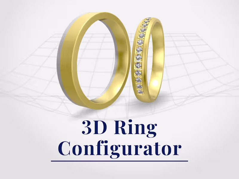 Cover image for 3D Ring Configurator - Jewelry Customization Platform
