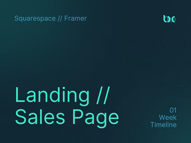 Cover image for Landing or Sales Page