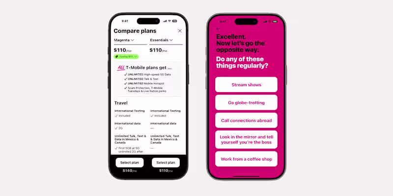 Cover image for Creating T-Mobile's New Cell Phone Plan Shopping Experience