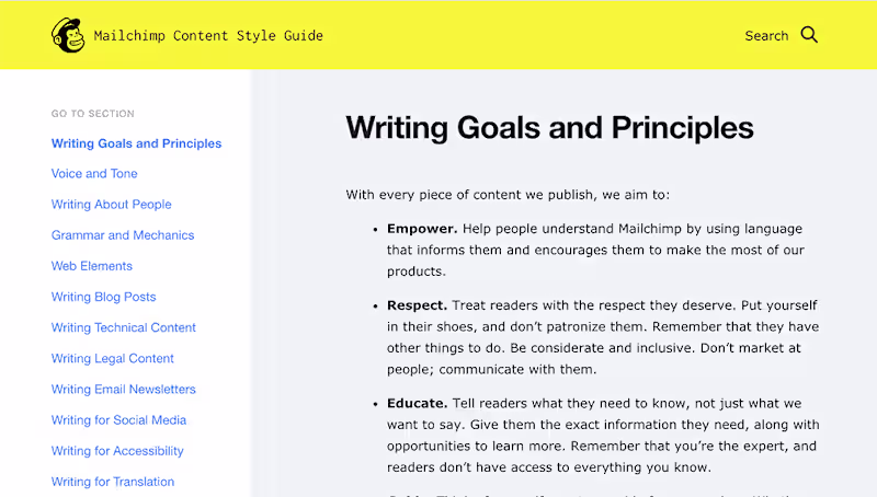 Cover image for Style guide: examples and best practices