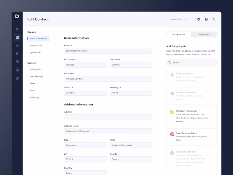 Cover image for Edit Contacts