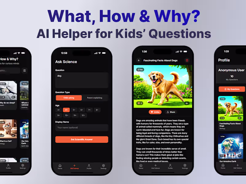 Cover image for AI Prototype for Kids’ Questions