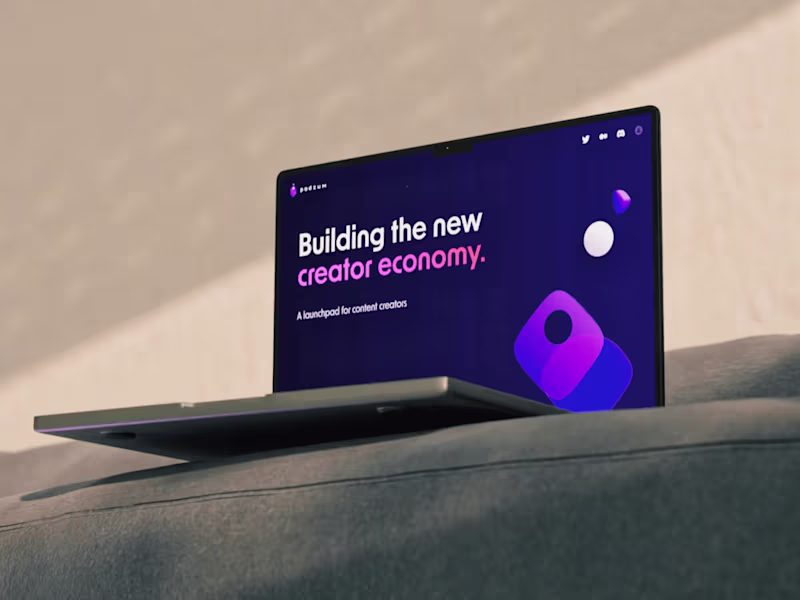 Cover image for Branding and Website // Podium