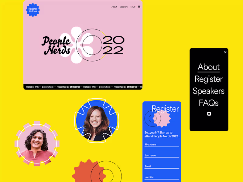 Cover image for A UX Conference Event Site That Pops