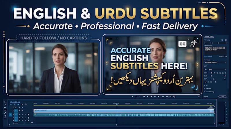 Cover image for  make accurate subtitles or closed caption to your video
