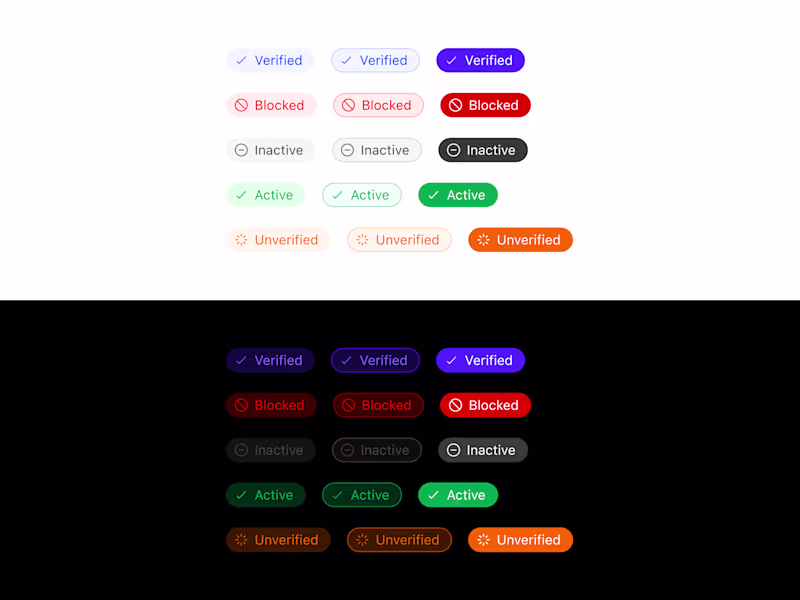 Cover image for Status Badges Components