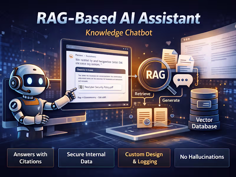Cover image for RAG-Based AI Assistant (Knowledge Chatbot)