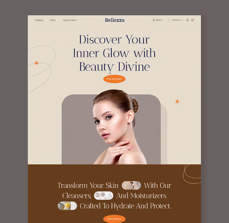Cover image for Designed this beauty ecommerce homepage