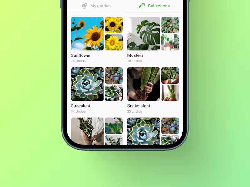 Cover image for UI Design for a gardening social media app