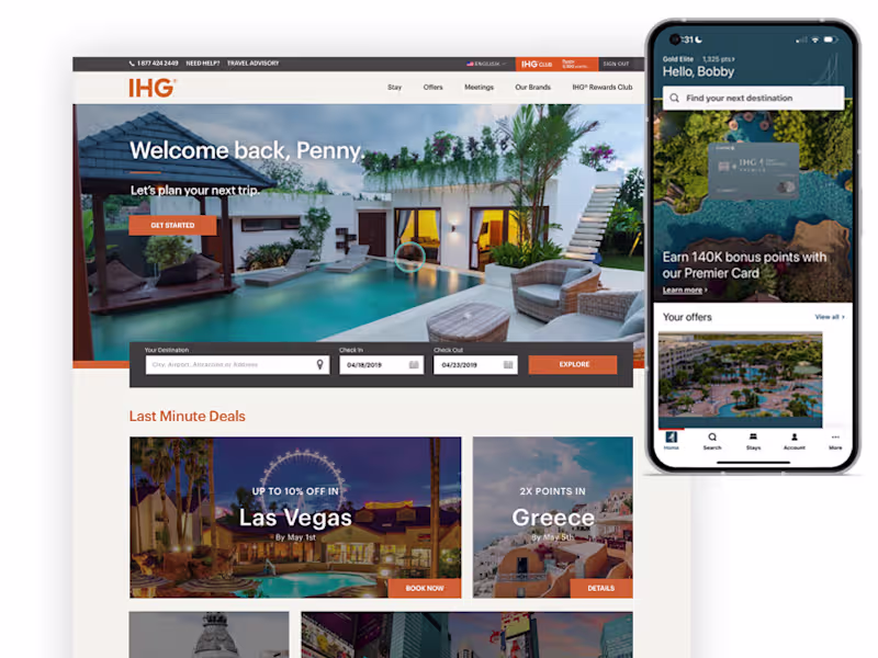 Cover image for IHG Hotels & Resorts Responsive Booking Flow