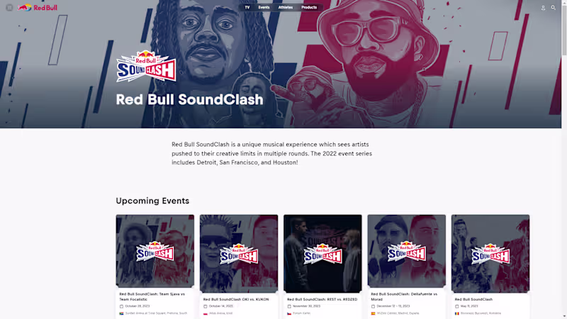 Cover image for UI/UX redbull soundclash