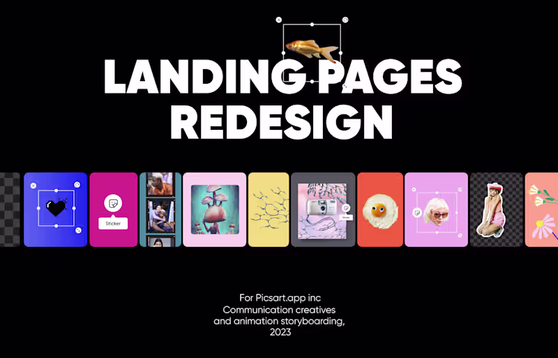 Cover image for Landing pages – Picsart 