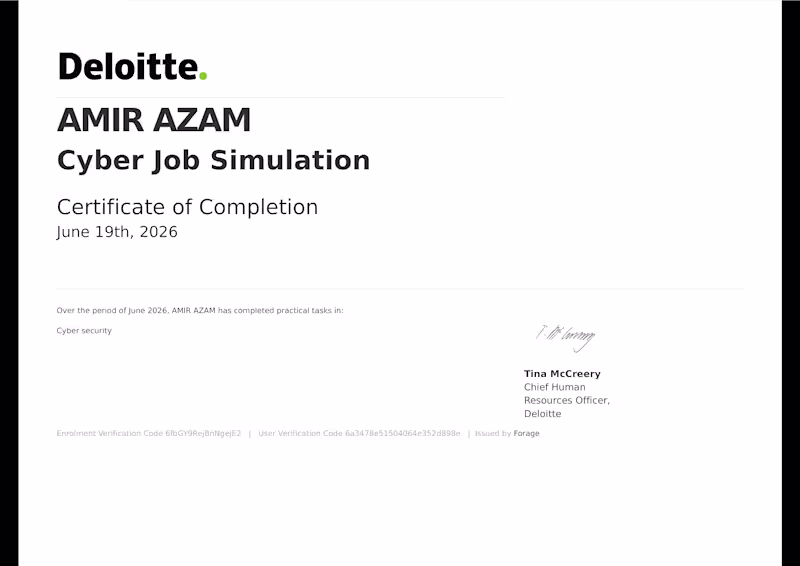 Cover image for Deloitte Australia – Cyber Job