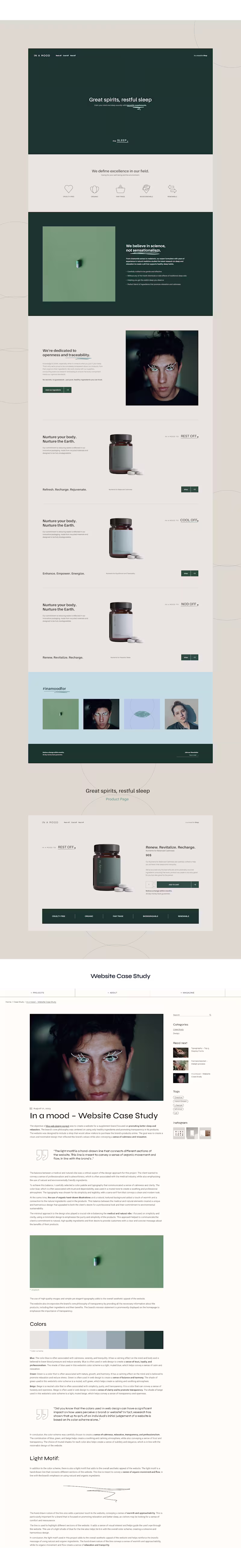 Cover image for In a mood – Health suplements store