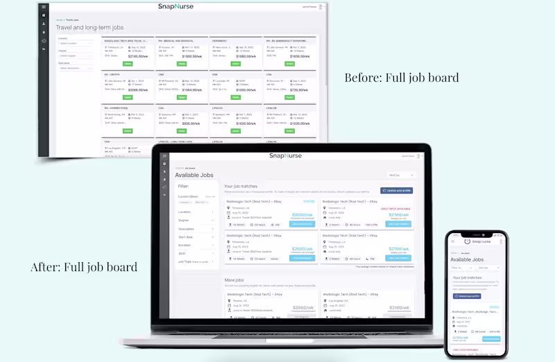 Cover image for Improved user flow and card