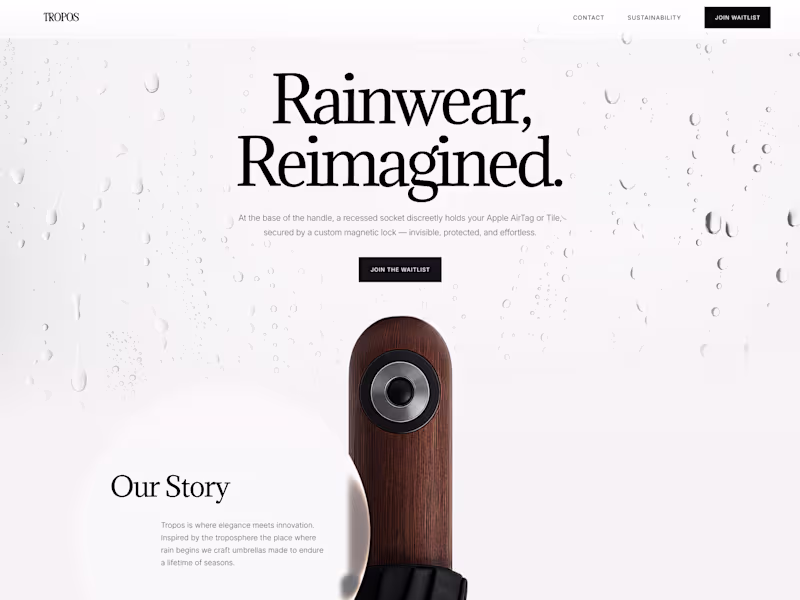 Cover image for Tropos - AI Visuals & Framer Website Design
