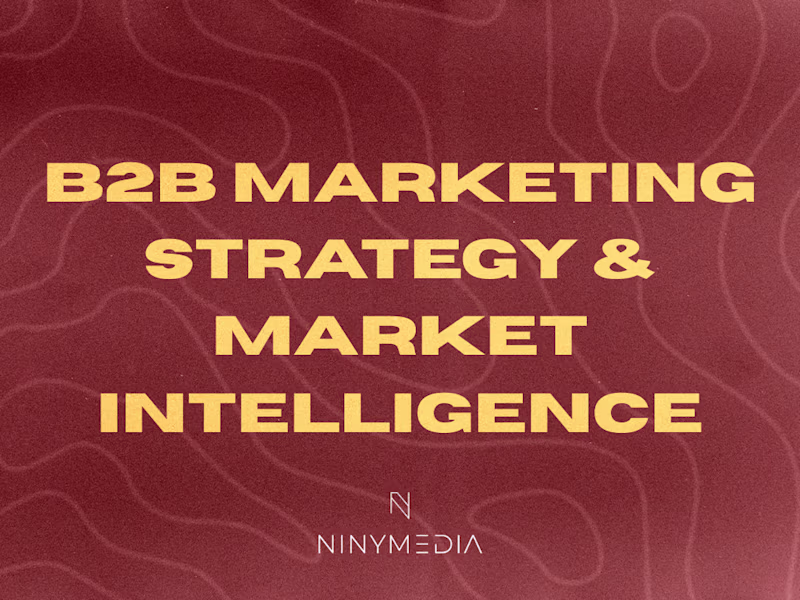 Cover image for B2B Marketing Strategy & Market Intelligence
