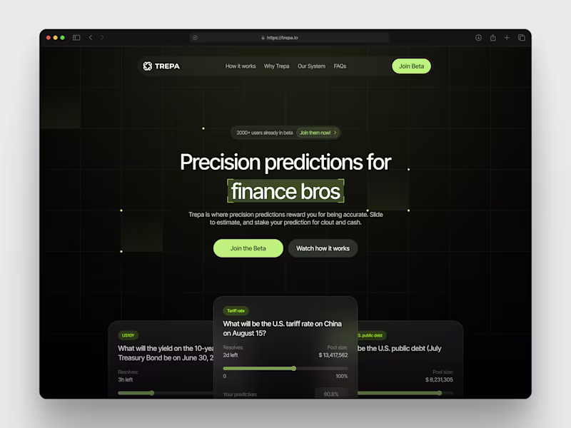 Cover image for Website design for Trepa