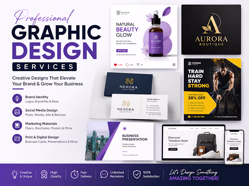 Cover image for Professional Graphic Design for Brands & Businesses