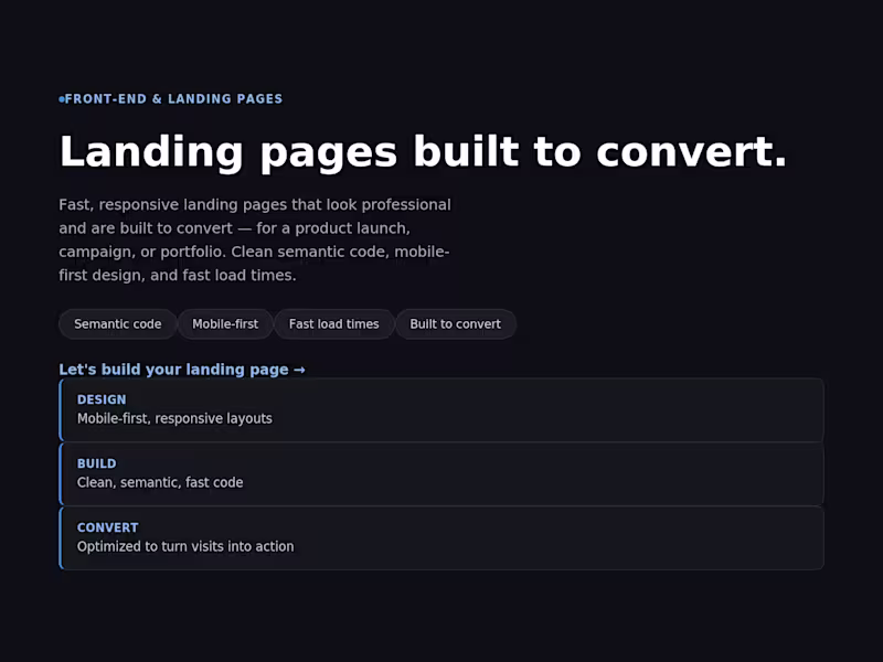 Cover image for Landing Page