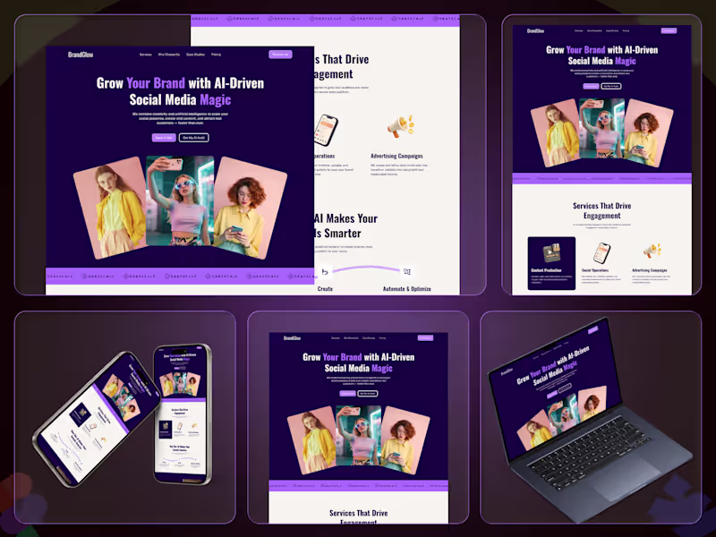Cover image for Social Media Agency Website Design and Development