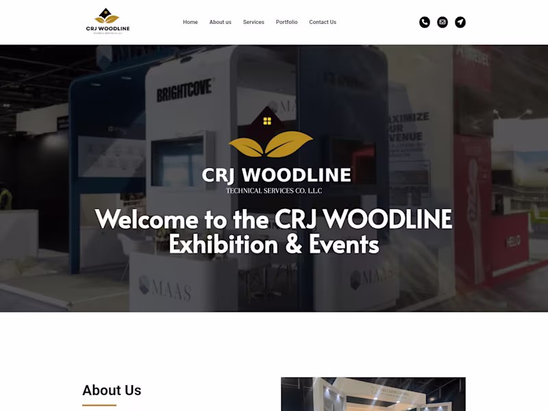 Cover image for Wordpress project https://crjwoodline.com/