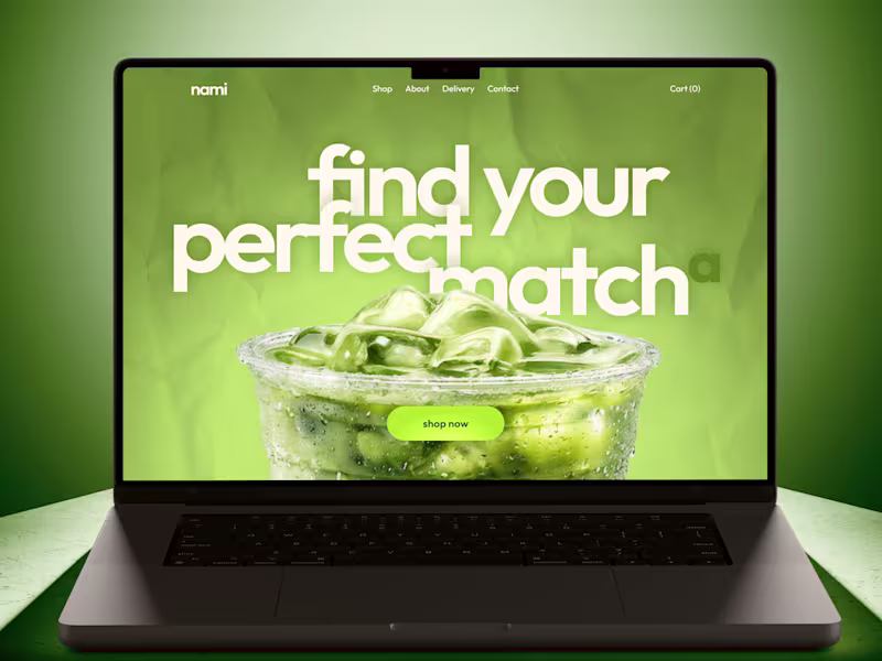 Cover image for 🍵 Web Design for Matcha store e-comm website | Hyperactive
