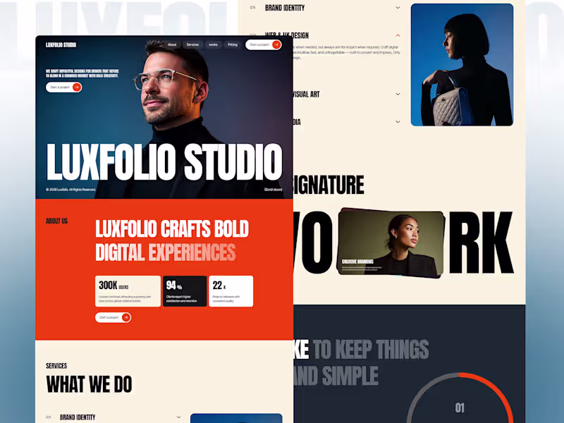 Cover image for Luxfolio — Portfolio & Agency Template
This Portfolio