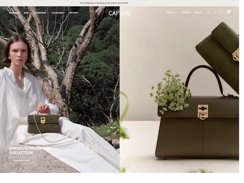 Cover image for Shopify & Framer - Cafune – Shopify E-commerce Store