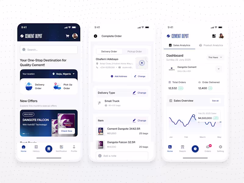 Cover image for Full Project UI Design & Component Library - Figma