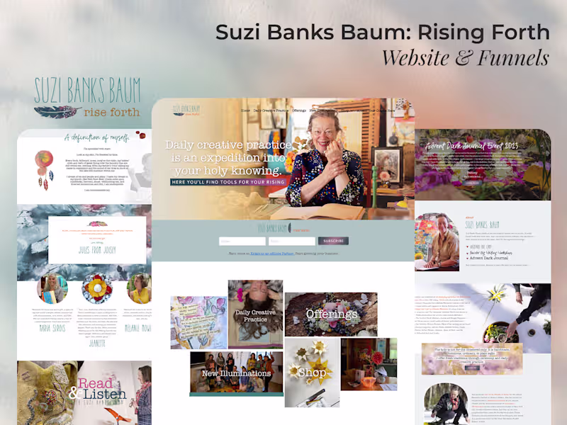 Cover image for Kajabi Website Design for Suzi Banks Baum
