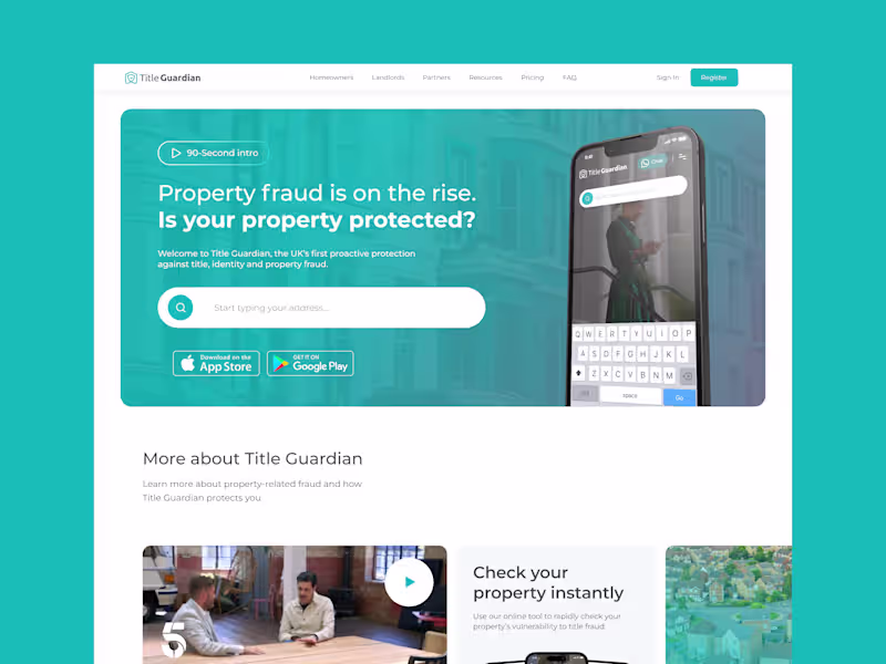 Cover image for Web Application with Webflow - Title Guardian