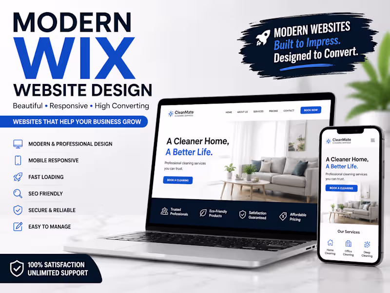 Cover image for Wix Website Design for Small Businesses