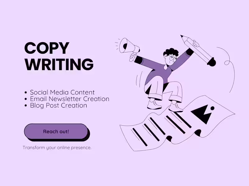 Cover image for Copy Writing ✍🏼