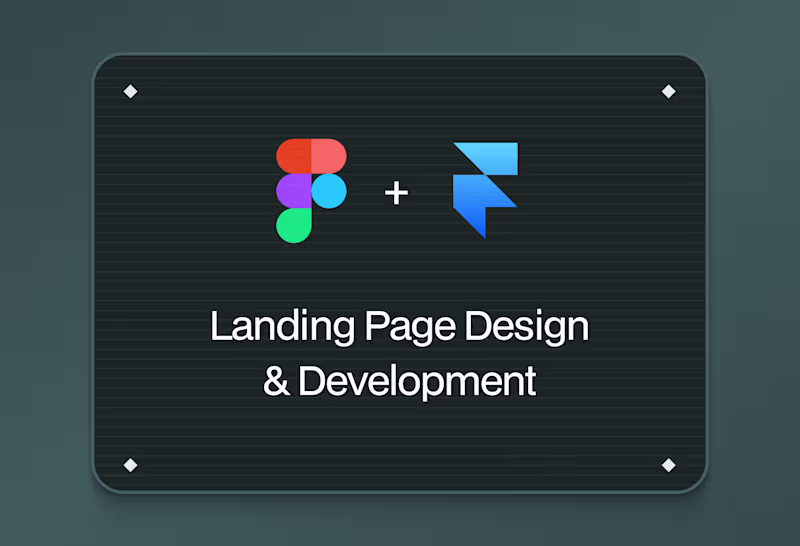 Cover image for Landing Page Design Figma + Framer