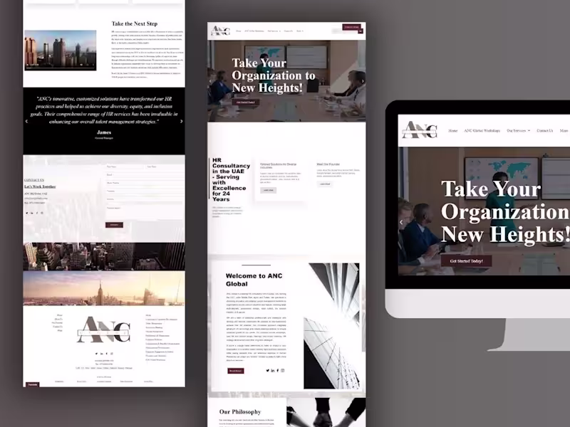 Cover image for Consultant Services Website