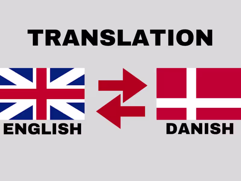 Cover image for Translation English - Danish