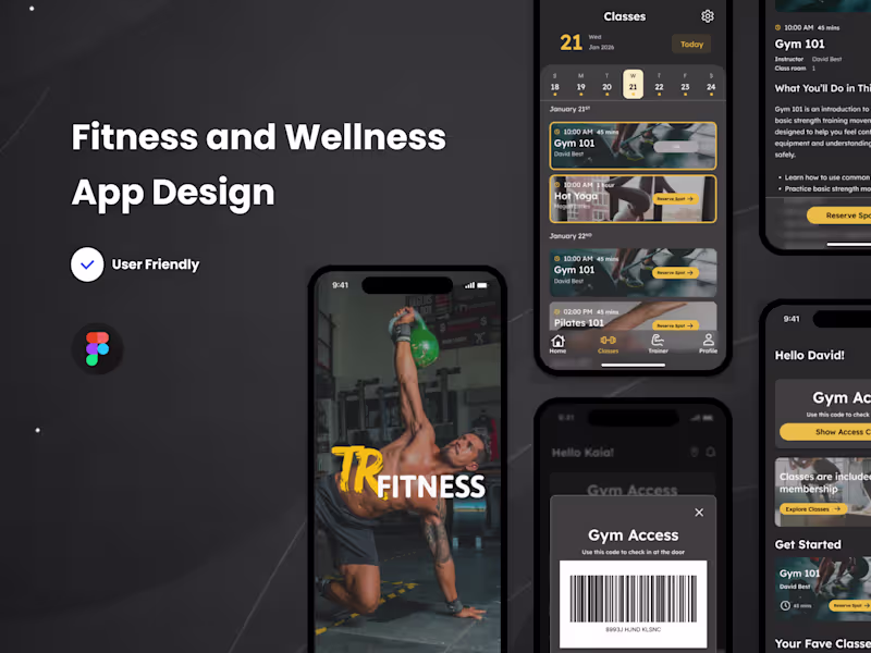Cover image for Fitness & Wellness App Design
