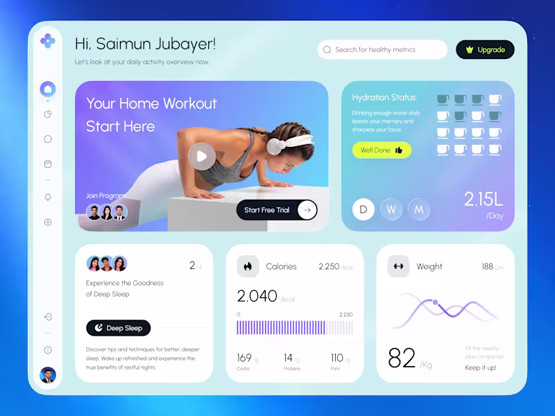 Cover image for VitaNova — Health Monitoring Dashboard
