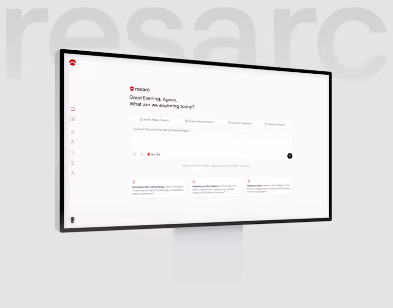 Cover image for  Resarc - AI Research Assistant
